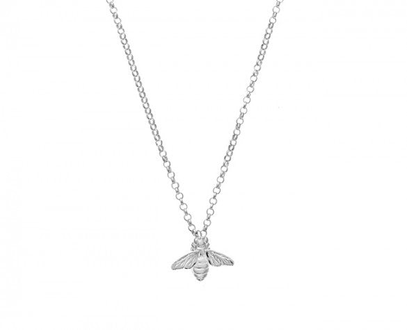 18 Inch Signature Bee Necklace in Sterling Silver