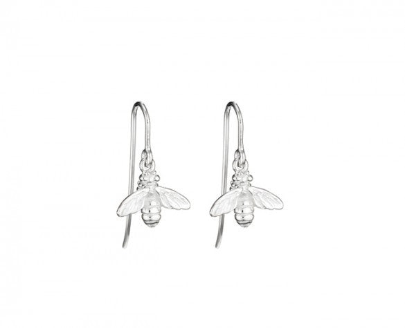Signature Bee Drops in Sterling Silver on Silver earwire