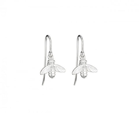 Signature Bee Drops in Sterling Silver on Silver earwire