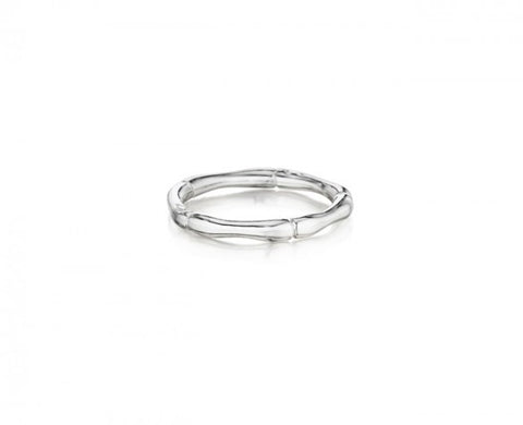 2 mm Sterling Silver Bamboo Stackable Ring