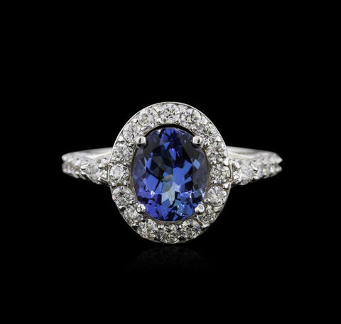 14KW 2.20 Tanzanite and Diamond Ring