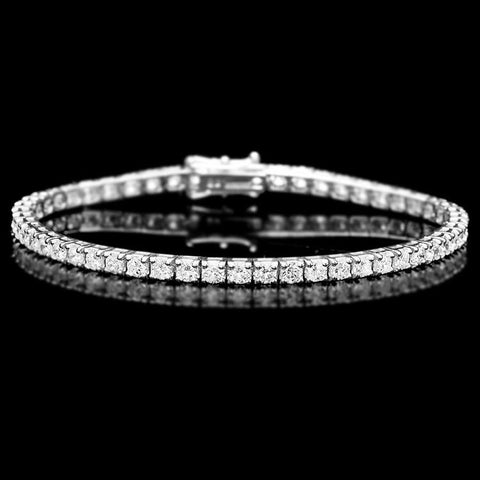 18KW 4.5ct Diamond Bracelet