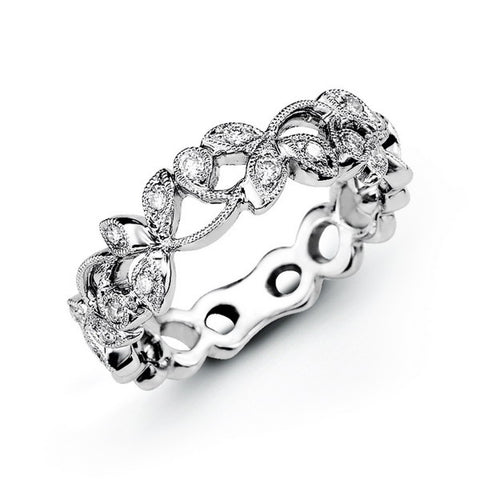 18KW Diamond Fashion Band 0.22 ctw