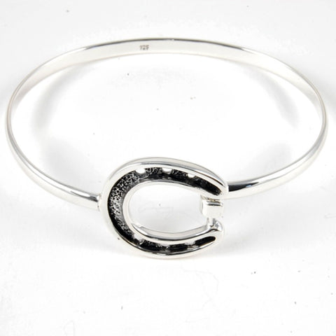 Sterling Silver Horse Shoe Bangle