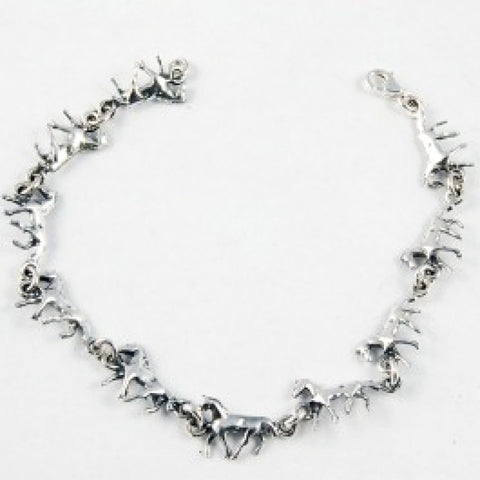 Sterling Silver Horse Bracelet