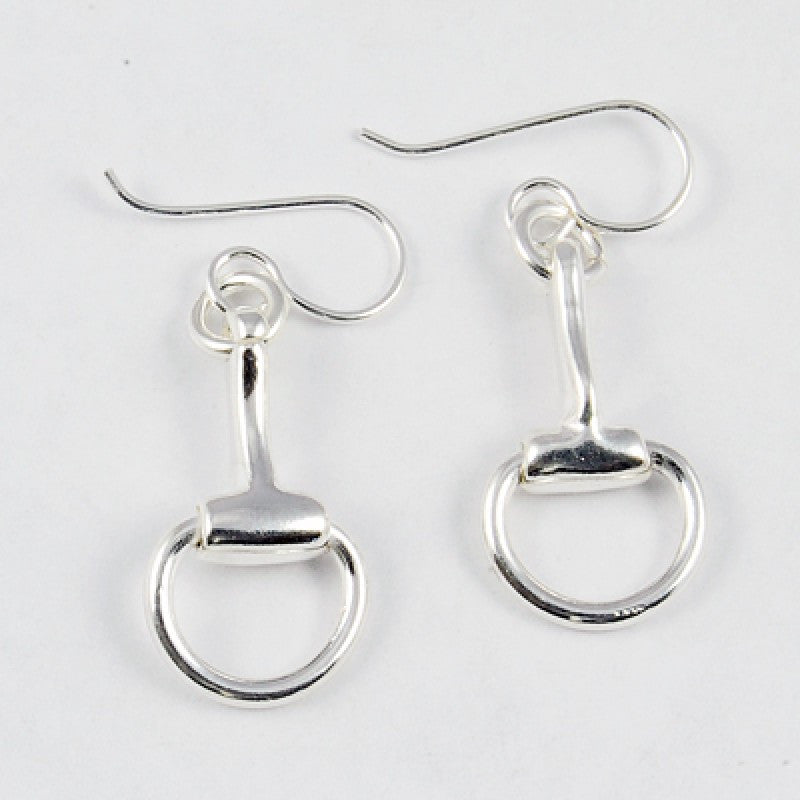 Sterling Silver Snaffle Bit Wire Earrings